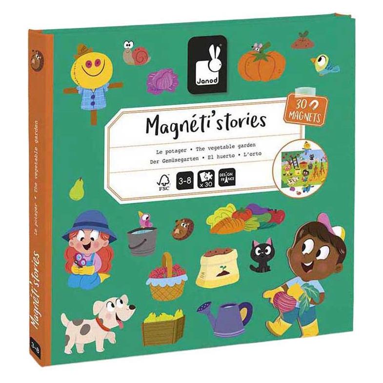 Janod Magnetistories der Garten (Multilingual, 3 - 8 Jahre) (190.05449)