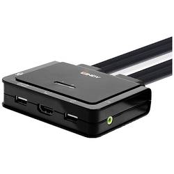 LINDY KVM-Umschalter KVM-Umschalter HDMI Maus, Tastatur 4096 x 2160 Pixel 42345