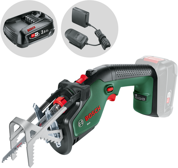 Bosch KEO - Seghetto a gattuccio a batteria - 18V 2Ah