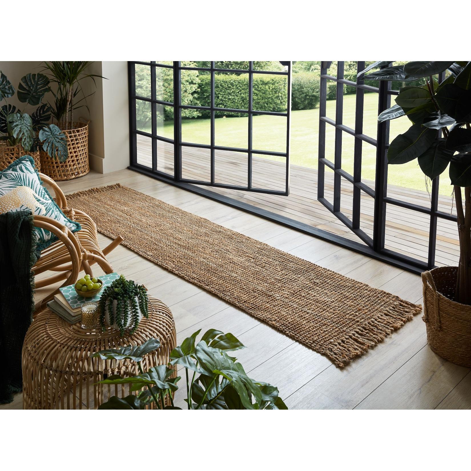 Läufer Jute Braun 60 x 230 cm - ERME Kadima Design