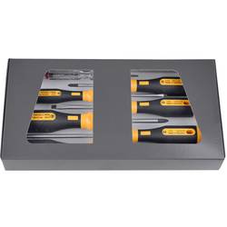 BERNSTEIN Tools for Electronics EUROline-Power Werkstatt Schraubendreher-Set 6teilig Schlitz, Kreuzschlitz Pozidriv 4-530