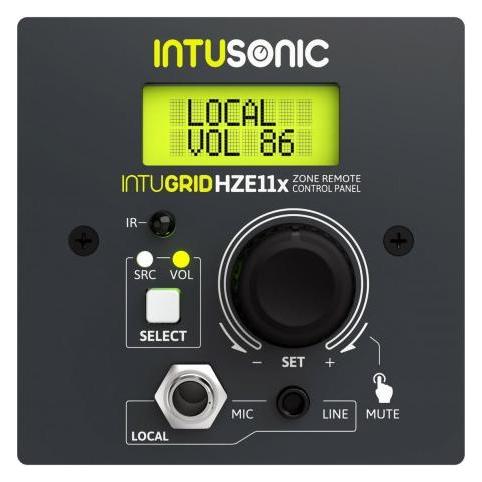 Intusonic HZE11+ Zonen Fernbedienungspanel (Gerätespezifische Fernbedienung, Infrarot) (12604191)
