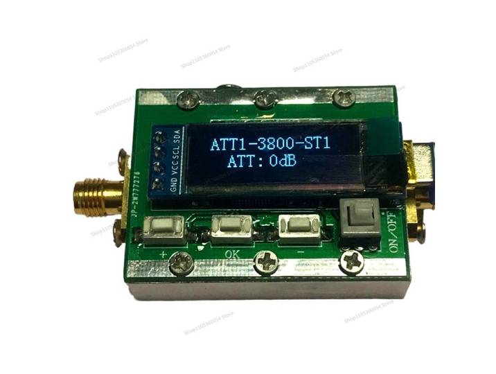 Atténuateur RF programmable 0-31 dB, réglable par pas de 1 dB, 1-3800 MHz, boîtier CNC, contrôlable par PC