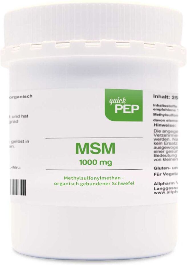 ALLPHARM Quickpep MSM 1.000 Pulver zum Einnehmen 250g