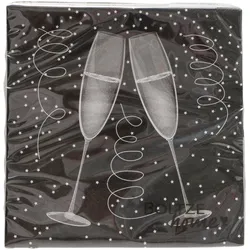 Servietten PROSECCO (BHT 16,50x2x16,50 cm) - BHT 16,50x2x16,50 cm