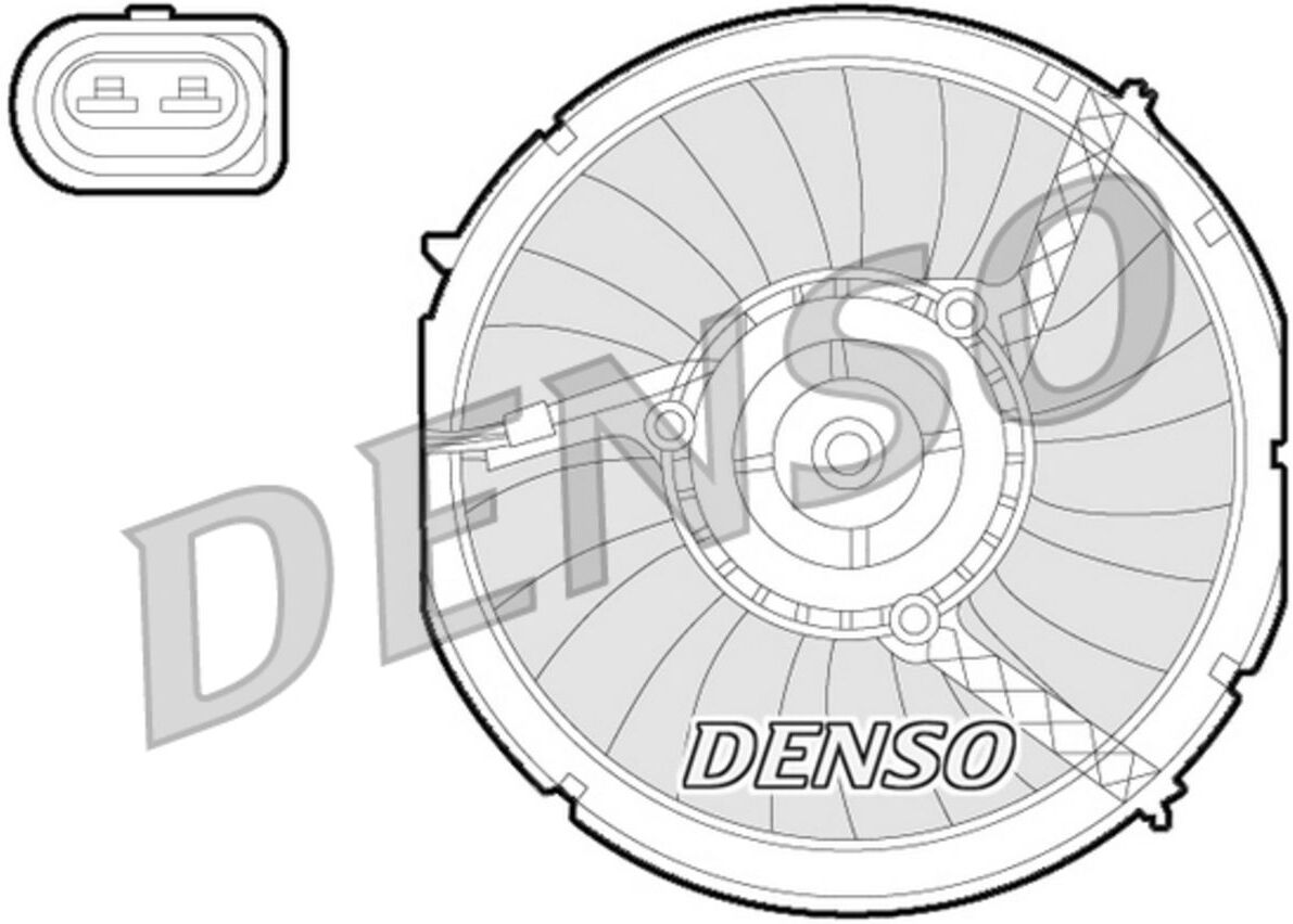 Lüfter, Motorkühlung DENSO DER02003