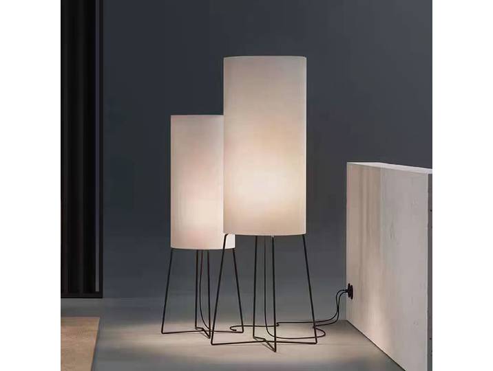 Lampe sur pied design Wabi Sabi en tissu pour salon, chambre, bureau, lampe d'ambiance créative pour coin artistique