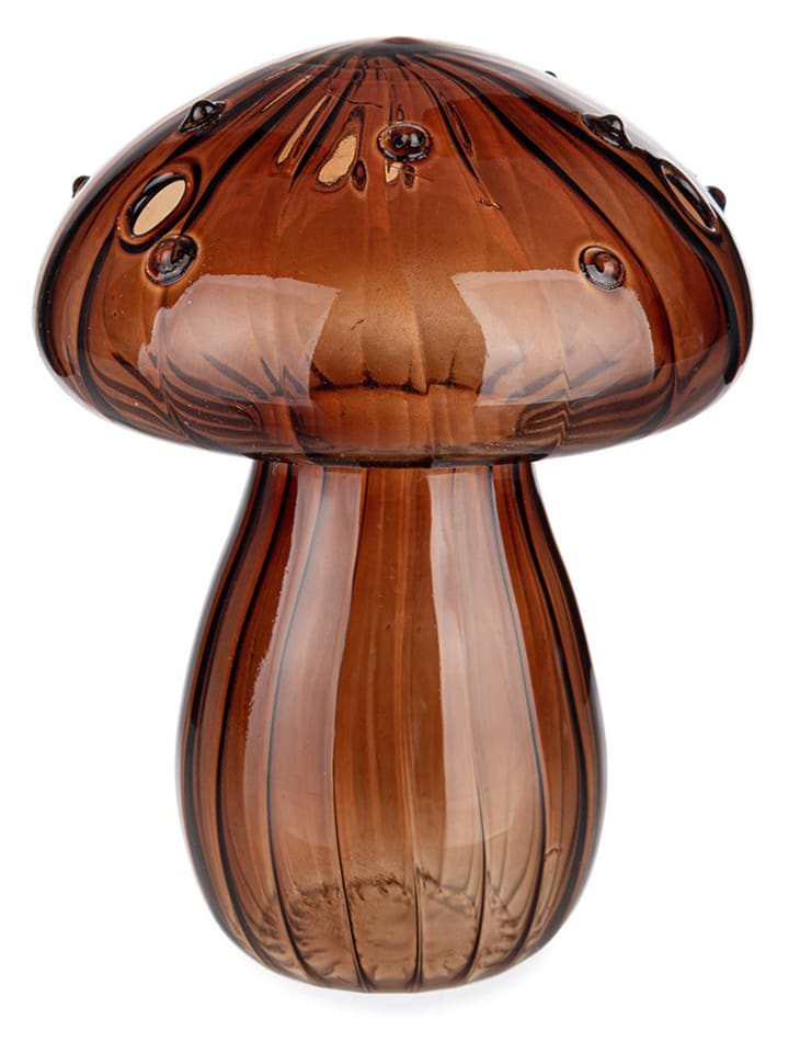 Bizzotto Dekofigur "Mushroom" in Braun - (H)11,5 cm - onesize