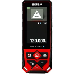 Sola, Laserentfernungsmesser, METRON 120 BTC Afstandsmeter in tas - Bluetooth - 120m - IP65 (120 m, Laserentfernungsmesser)