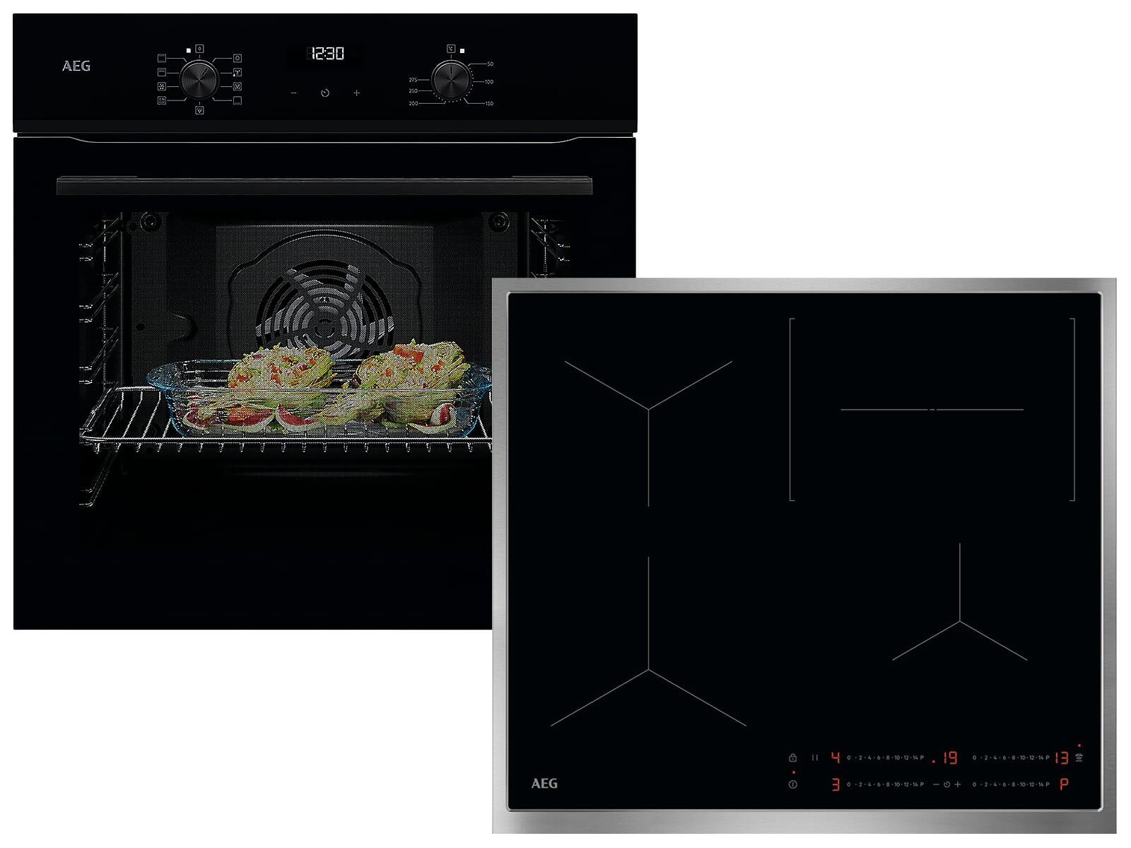 AEG AB26B Set Backofen BE1100B + Induktionskochfeld OIO64C00XB Statement Line