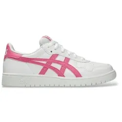 Asics für Frauen/Mädchen. 1204A007 Sneaker Japan S GS weiß, rosa (6USA=39), Wohnung, Schnürsenkel, Lässig, Kinderbekleidung