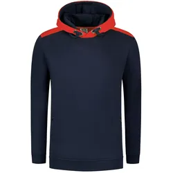 Kapuzen-Sweatshirt "303005" Safety - 3XL - ink/red