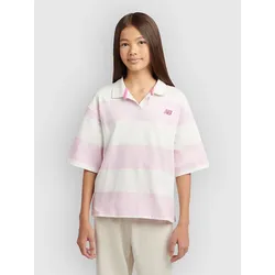 New Balance Yarn Dye Stripe Rugby Polo Shirt sea salt Gr. T16