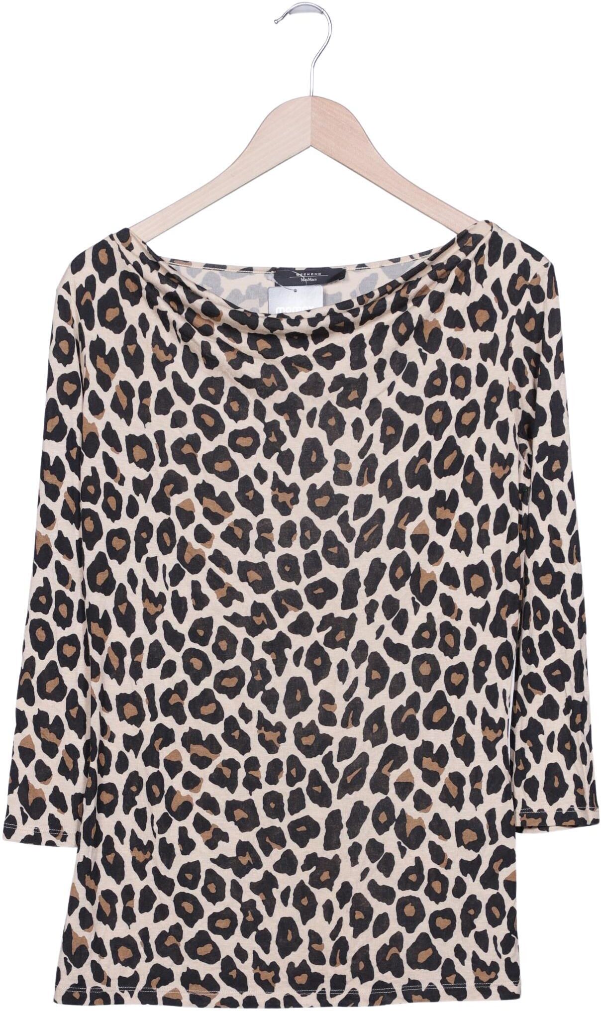 Weekend Max Mara Damen Langarmshirt, Beige, Gr. M, Viskose - Second Hand