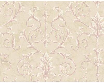 Seabrook Designs Amandine Scrolls Unpasted Wallpaper