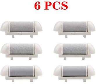 Inspire Select 6 Pcs Foot Callus Remover Roller Refills Hard Skin Remover Replacement Heads For Cracked Heels, Calluses & Dead Skin white 6 Pcs