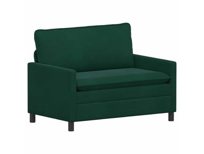 Dunkelgrünes Sofa aus Samt mit Metallrahmen, 126 x 81 x 87,5 cm Elegante Linien, gepolsterte Rückenlehne, einfache Montage mit Schlüssel, Pflege mit trockenem Tuch, ideal für den