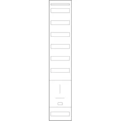 ABN, Verteilerschrank Zubehör, T19N TSG-Feld 150mm AnschluÃraum 1T