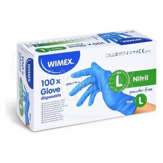 Wimex.eu AlpineX Nitril Einweghandschuhe PREMIUM blau puderfrei latexfrei (L) (019b4a87ecf2738baaa7fd13ebf2e923)