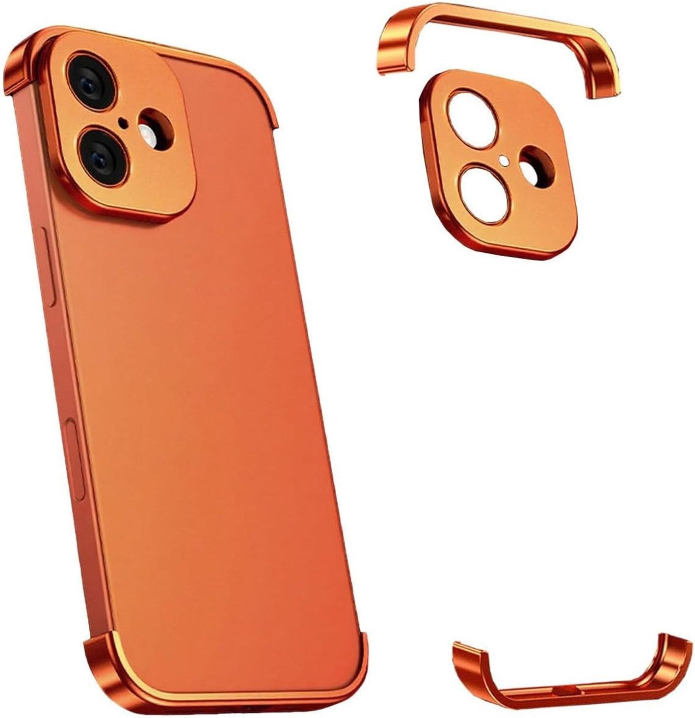 INCOVER iPhone 17 Todelt Bumper Cover m. Kameralinsebeskytter - Orange
