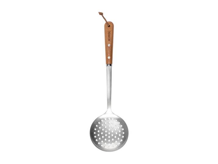 Heirol Écumoire en acier inoxydable 37,5 cm Hêtre