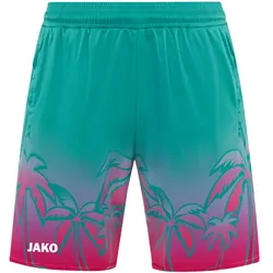 JAKO Manchester 2.0 Malle Shorts 657 - fuchsia/türkis S