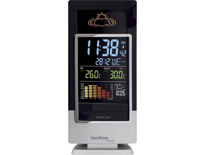 Technoline Weerstation WS 6520 Radiogestuurd Met thermometer en hygrometer Met 1 buitensensor
