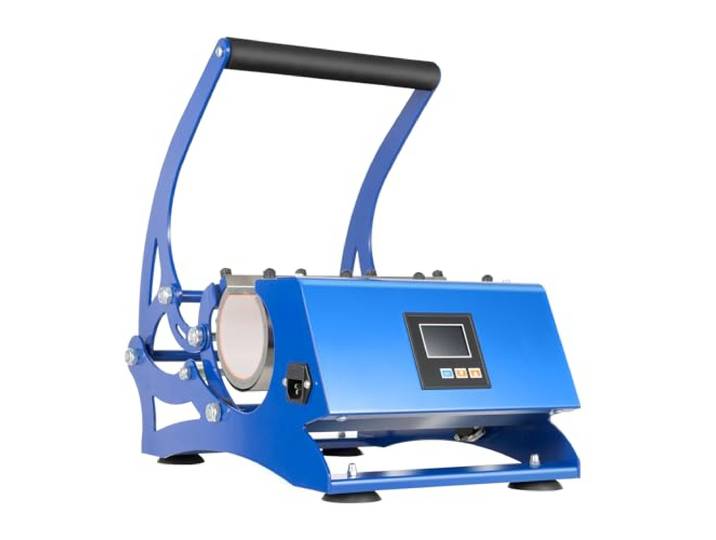 dmiuiou 6-in-1 Tassenpresse 500W Sublimationspresse Heißpresse Transferpresse mit 6 Wechselauflagen, digitaler Steuerung und 0-200°C – für 8-30oz Tassen, Becher und Gläser