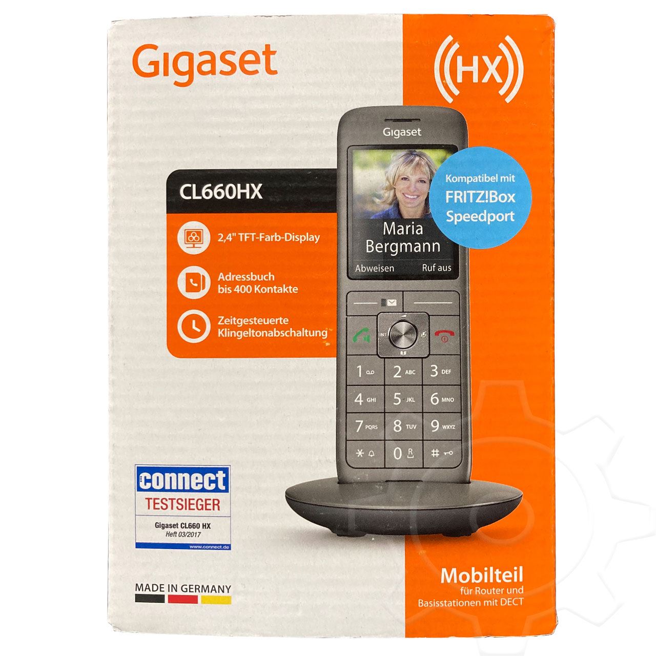 Gigaset CL660HX schnurloses Erweiterungshandgerät mit Rufnummernanzeige - DECTGAP