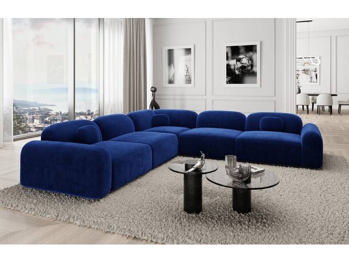 Ecksofa Barcelona L-Form aus Stoff