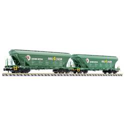 Liliput L260222 N 2-Tlg. Set, Getreidetransportw., Uagpps, Rail4Chem/Loco Tr., Ep.V-Vi Rail4Chem/Loco Tr.