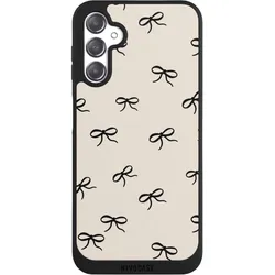 Nivocase Handyhülle für Samsung Galaxy A14 5G Hülle NIVOpure Case Schwarz Muster Schleife Schleifen (Samsung Galaxy A14 5G), Smartphone Hülle, Schwarz