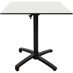 RestooTab - Klappbarer Outdoor Tisch Diabolo 70x70cm Dekor weiß