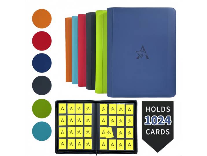 Classeur de cartes Premium à 16 pochettes – Classeur de collection 1024 cartes, album de cartes, porte-cartes compatible TCG et cartes sportives. Collectionneur's Drea