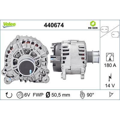 VALEO Generator REMANUFACTURED PREMIUM 440674 für VW