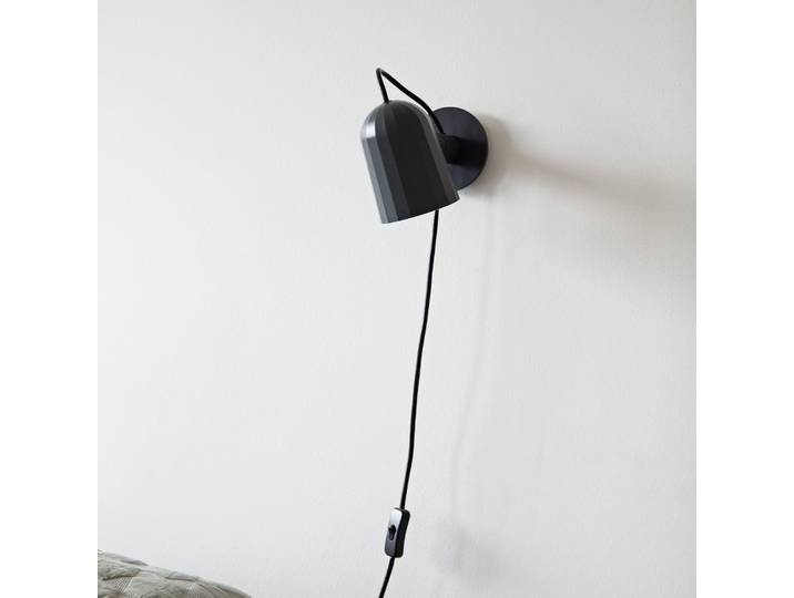 Noc Wandleuchte Dunkelgrau - HAY Noc Wall - Wohnzimmer - Design - Metall - Einflammig