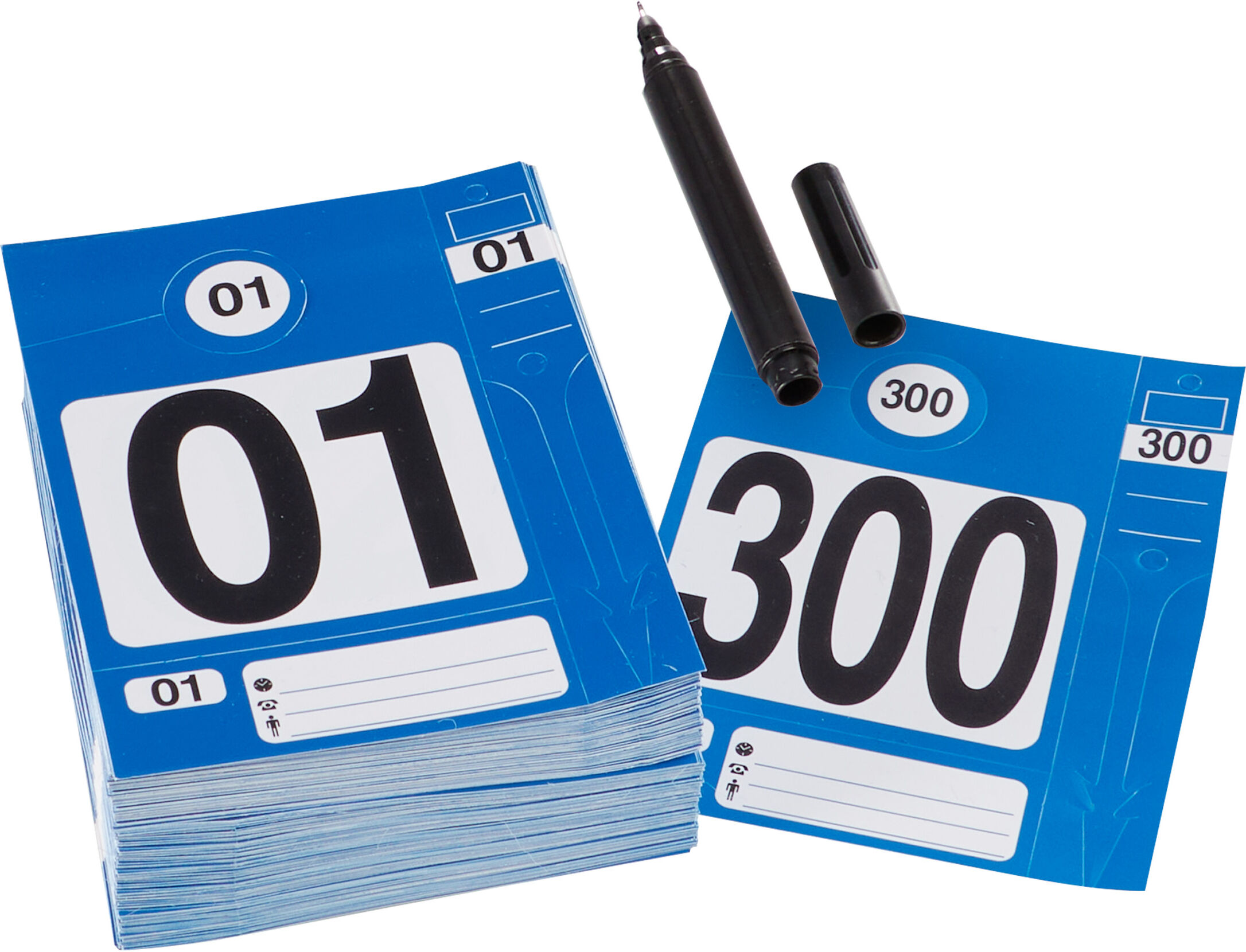 SPRINTIS 1 lot - Kits d'identification véhicule bleu, plastique