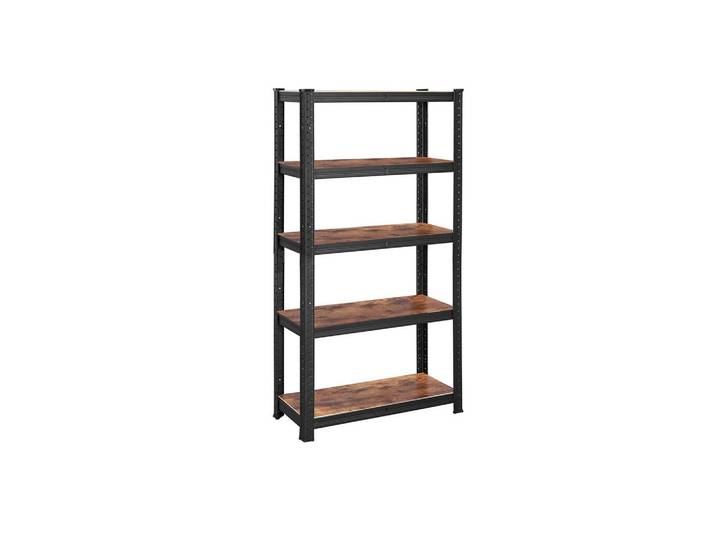 Hansiro Standregal Bücherregal, Braun, 75x150x30 cm, Wohnzimmer, Regale, Bücherregale