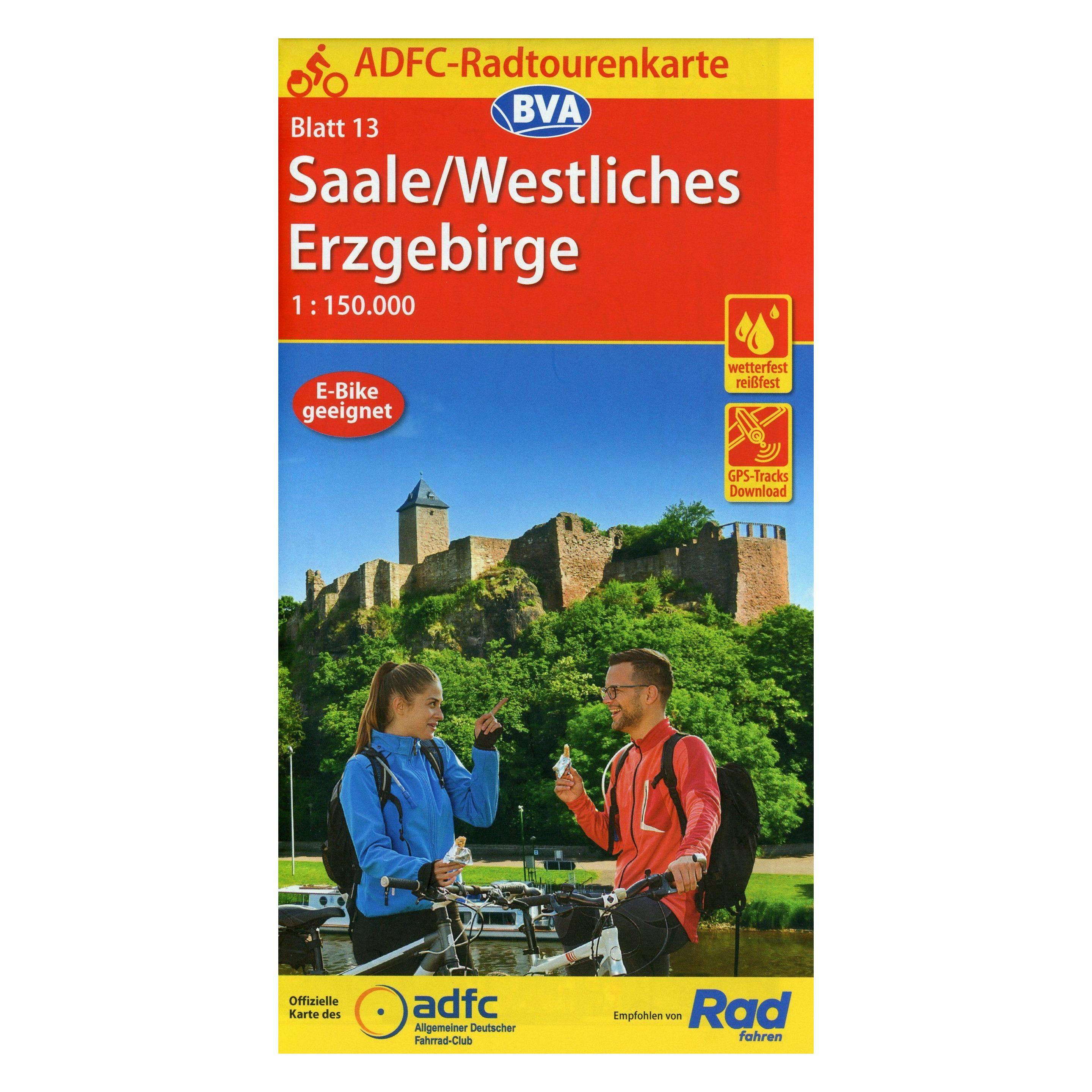 Bielefelder ADFC-Radtourenkarte 13 Saale /Westliche (40616118)