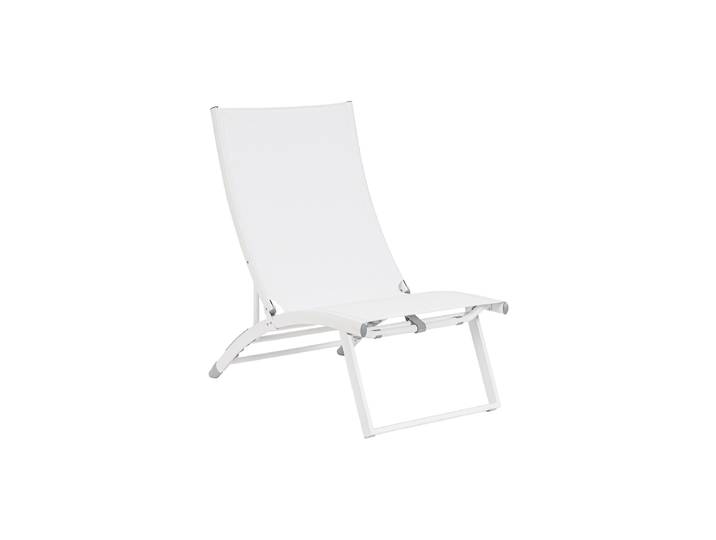 Hochwertige Outdoor Relaxliege Taylor im 2er-Set Weiss Bizzotto