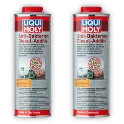2x Additiv LIQUI MOLY 21317 Anti-Bakterien-Diesel-Additiv Kraftstoff Biozid 1 Liter