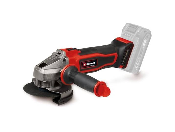 Einhell Meuleuse d’angle sans fil TE-AG 18/115-2 Li-Solo PXC 18 V Ø 115 mm profondeur 28 mm poignée auxiliaire protection tronçonnage sans disque sans batterie