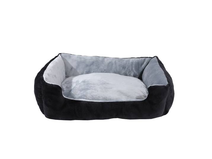 Hundebett NERO XL schwarz/grau
