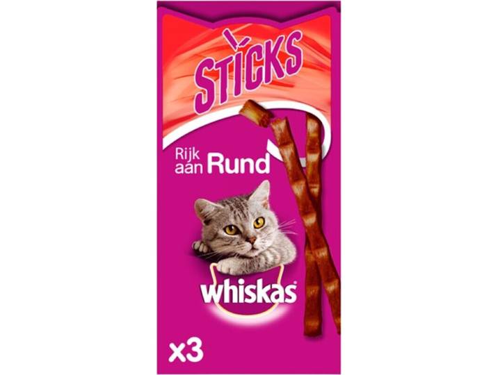 Whiskas kattensticks rund 3 x 6 g