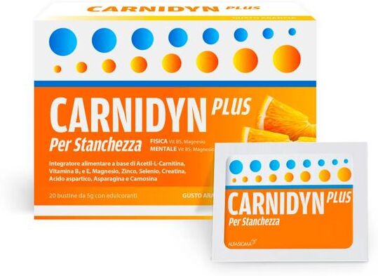 Carnidyn Plus Magnesio Sali Minerali e Carnitina per Stanchezza 20 Bustine