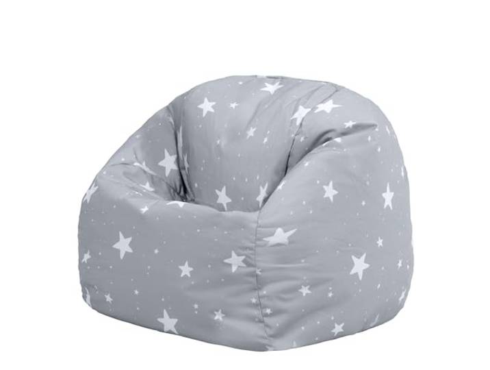 Icon Bean Bag Bazaar Kingston Outdoor Sitzsack Kinder mit Füllung, Grau