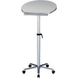 Maul Stehpult MAUL Silber 9304182 Farbe der Tischplatte: Grau höhenverstellbar, rollbar max. Höhe: 1.2 cm