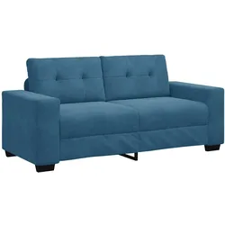 vidaXL Zweisitzer-Sofa Blau 180x77x82 cm Samt