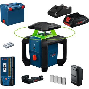 Bosch Rotationslaser 0601061G00, PRO GRL18V-3-31G, Set, grüner 360 Grad Laser, Arbeitsbereich bis Ø 300m