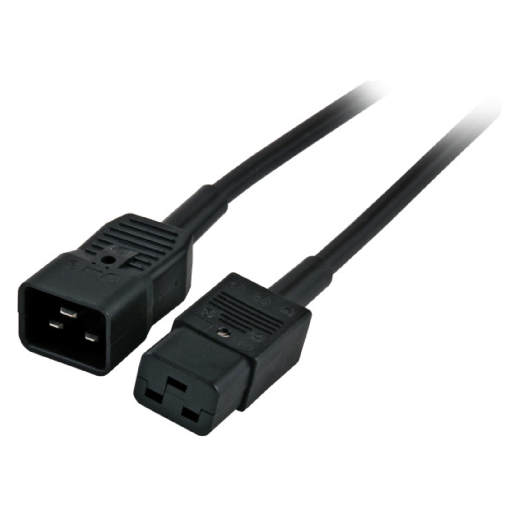 EFB Elektronik EFB Kaltgeräteverl. C20 180°-C19 180°,sw,5.0m,3x1.50mm (5 m) (EK519.5)